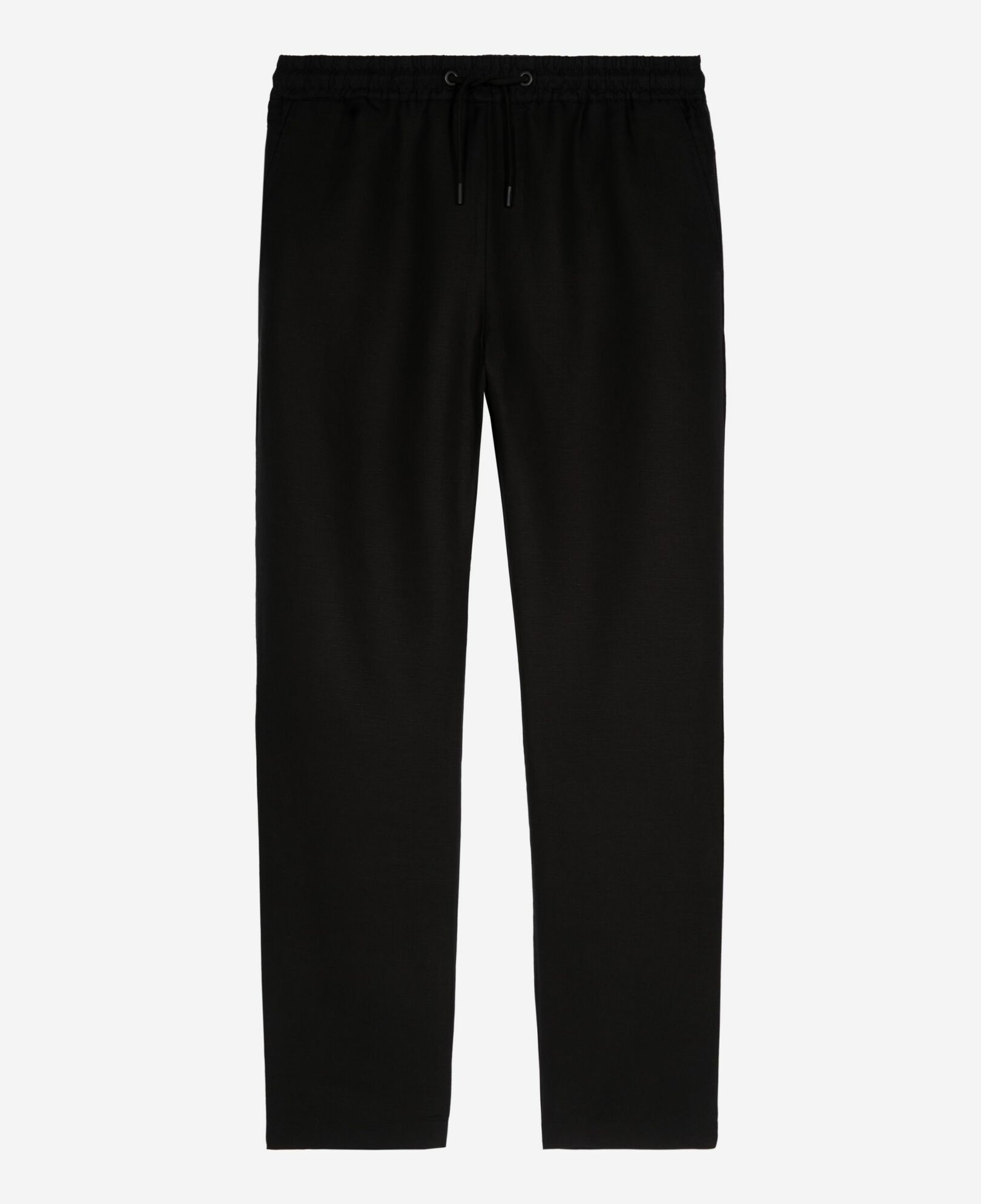 The Kooples HOMME BLACK pantalon taille élastiquée noir