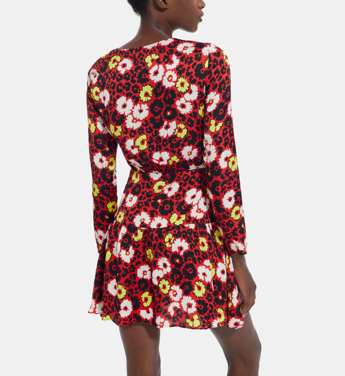 Floral print short best sale dress