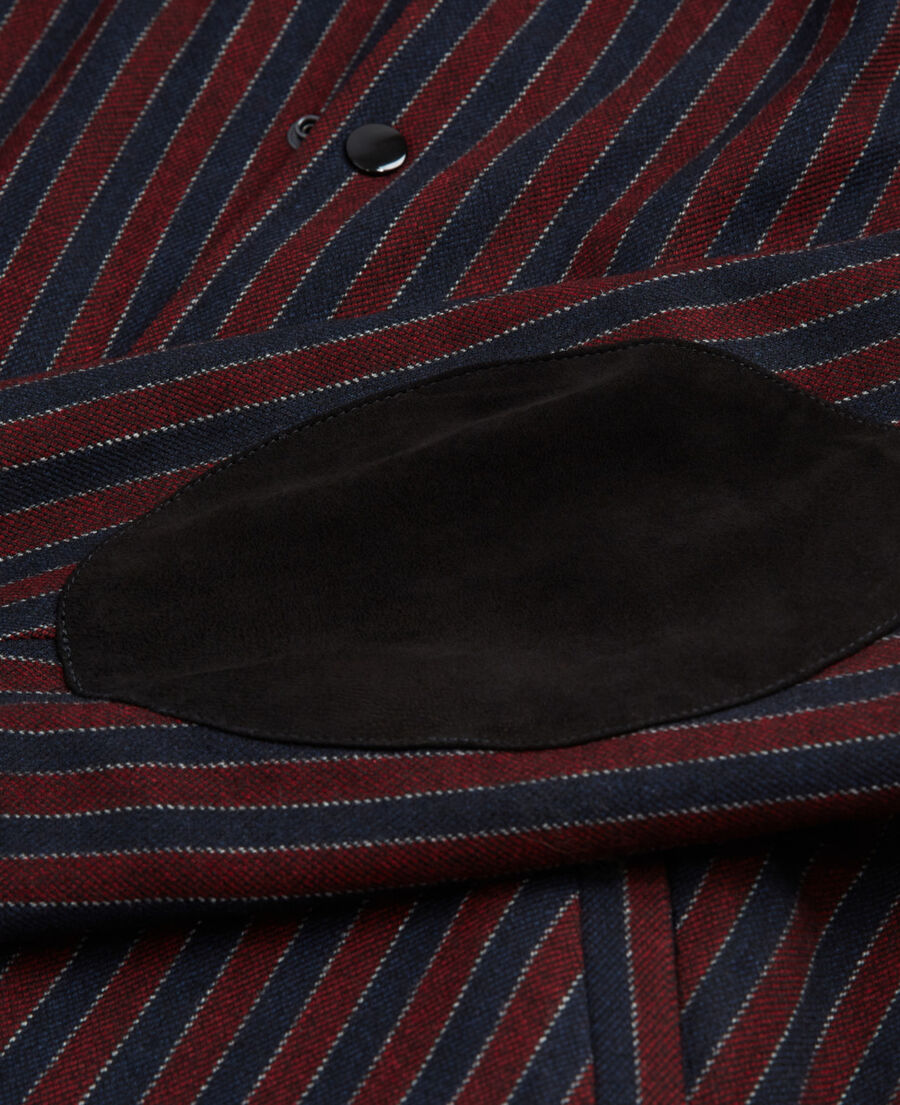 gestreifter blouson