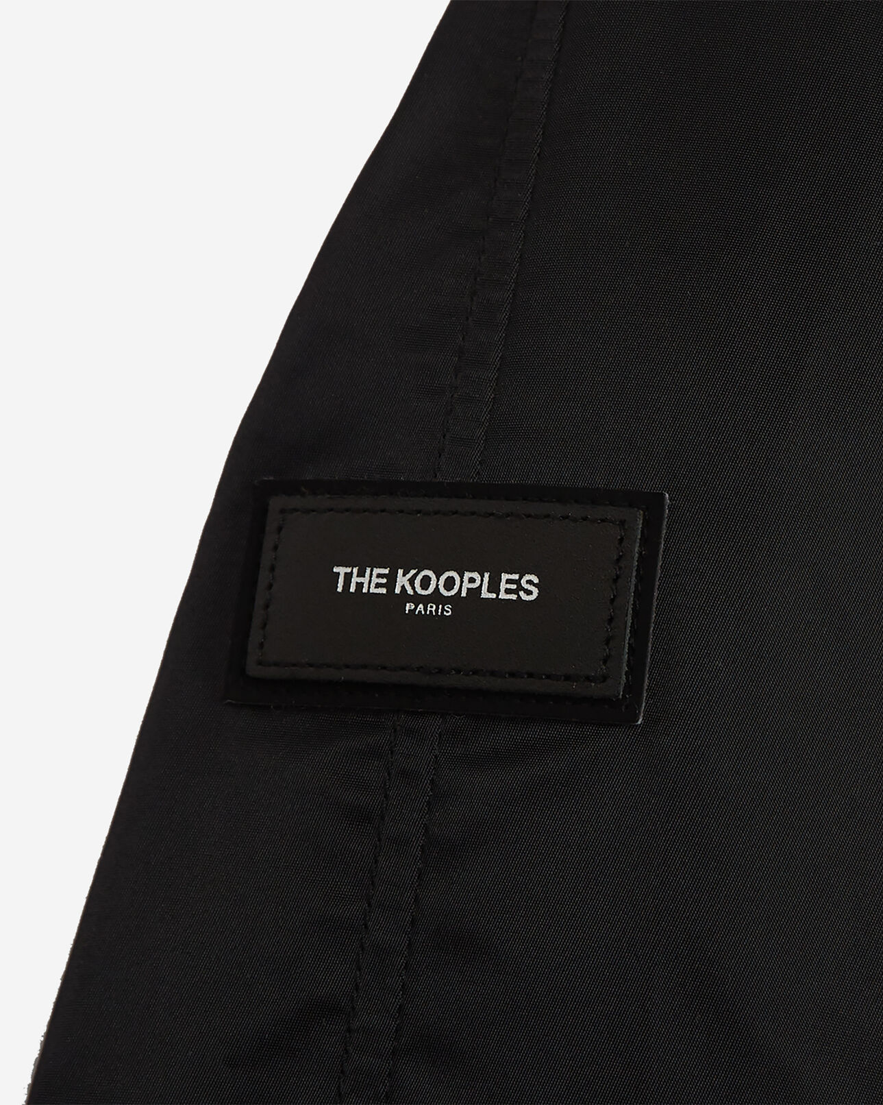 The Kooples MEN BLACK hooded furry black down jacket