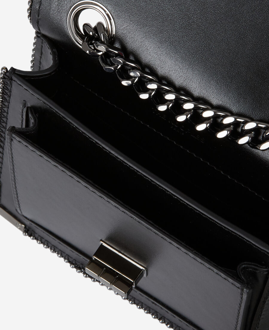 sac emily nano en cuir noir