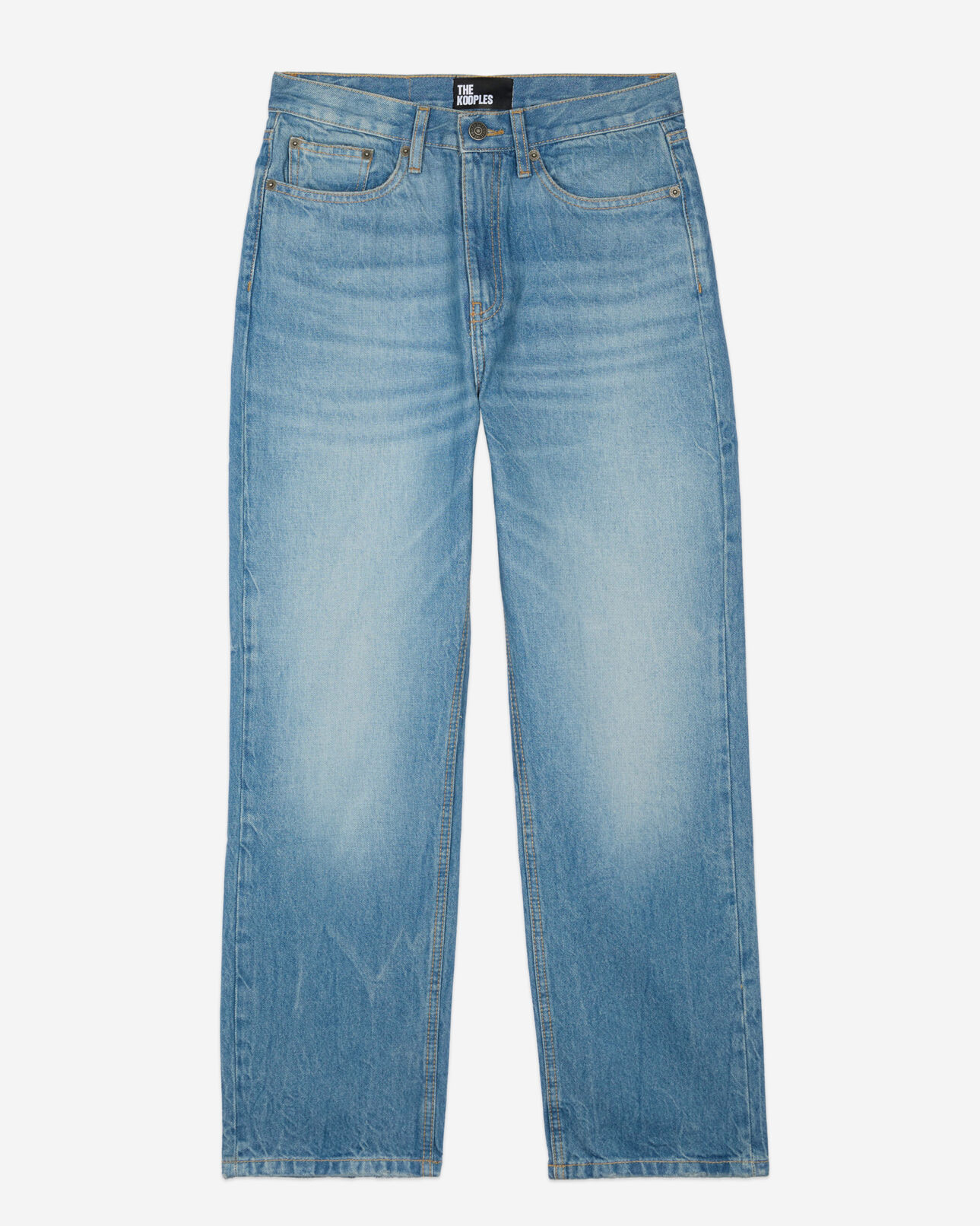 The Kooples FEMME MEDIUM BLUE jean boyfriend bleu
