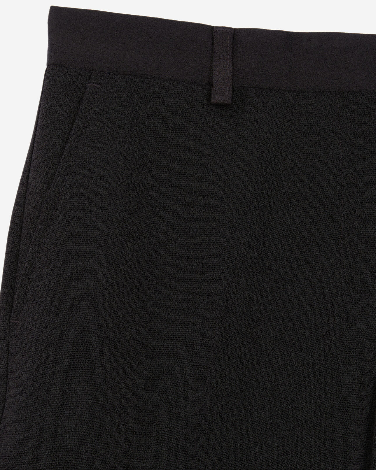 The Kooples DAMEN BLACK schwarze anzughose aus krepp
