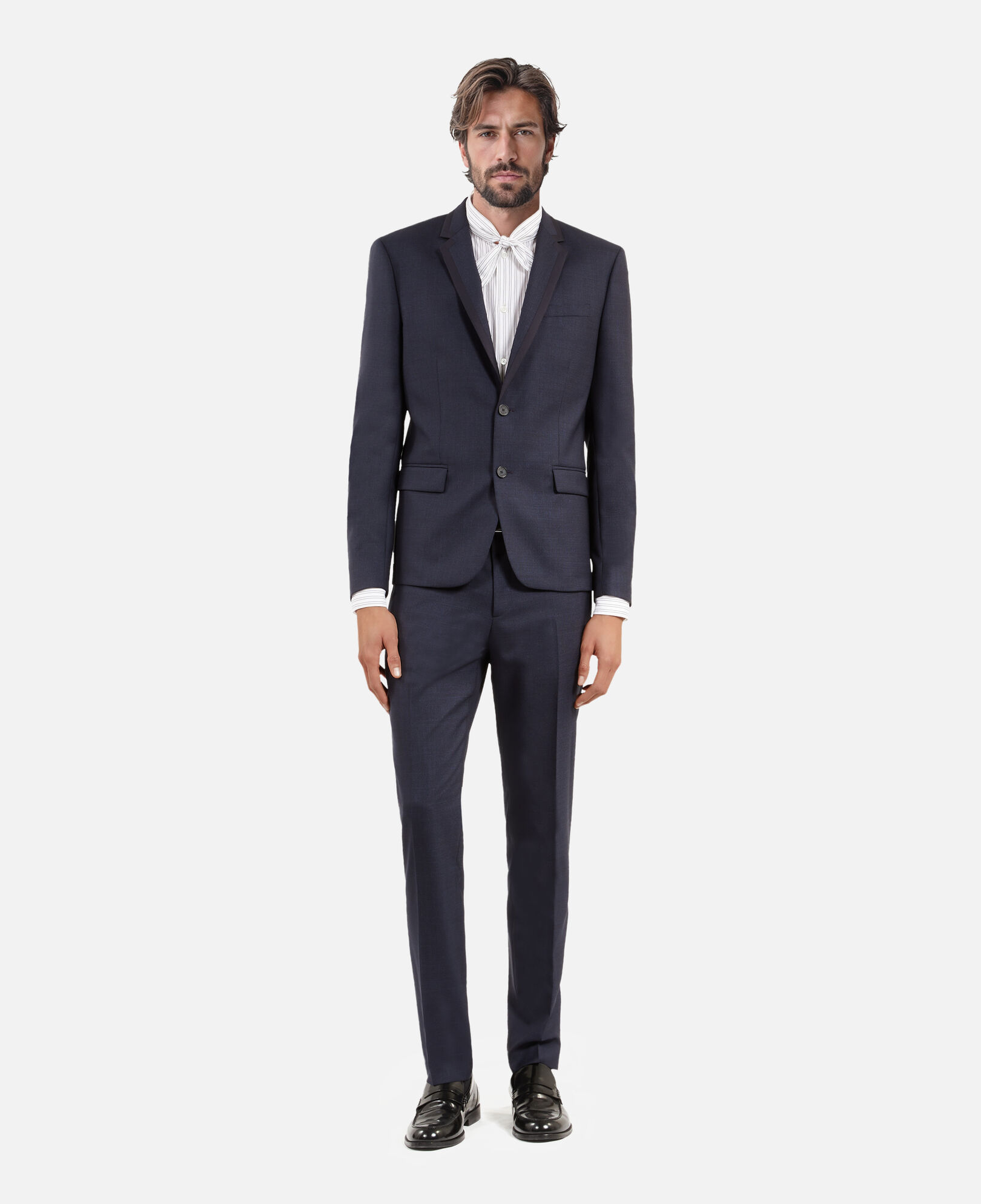 The Kooples HOMME NAVY veste de costume pied de poule bleue