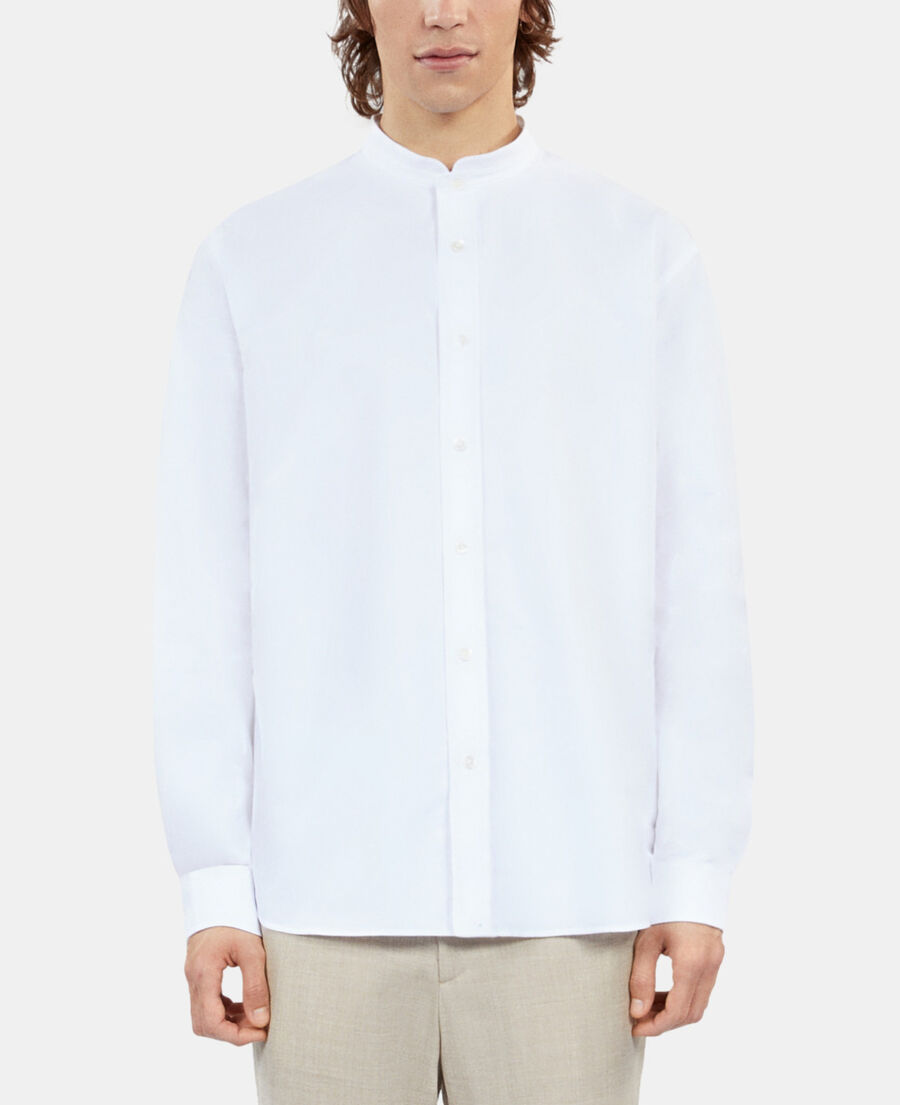 The Kooples HOMME WHITE chemise oxford blanche