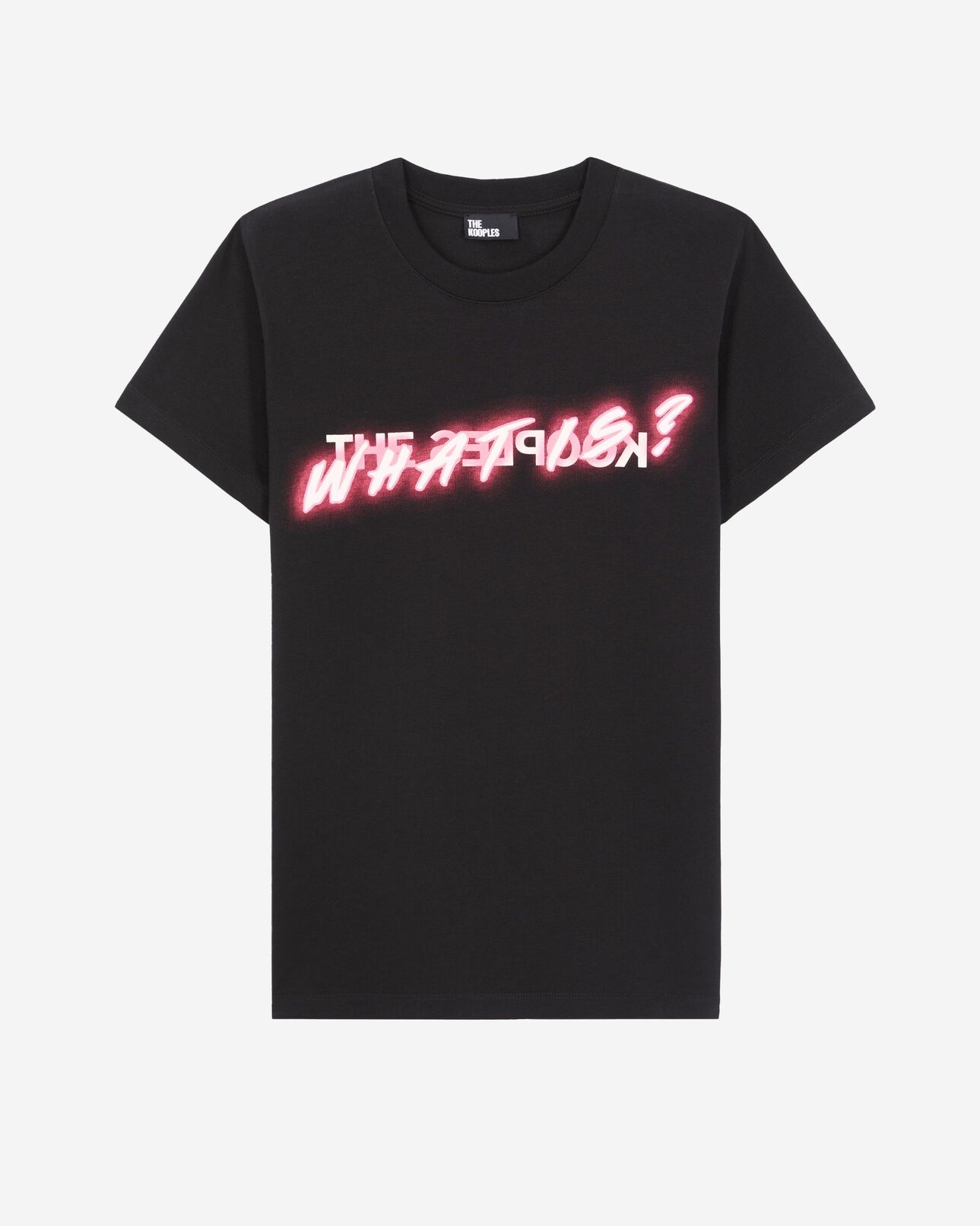 The Kooples FEMME BLACK t-shirt what is effet néon noir