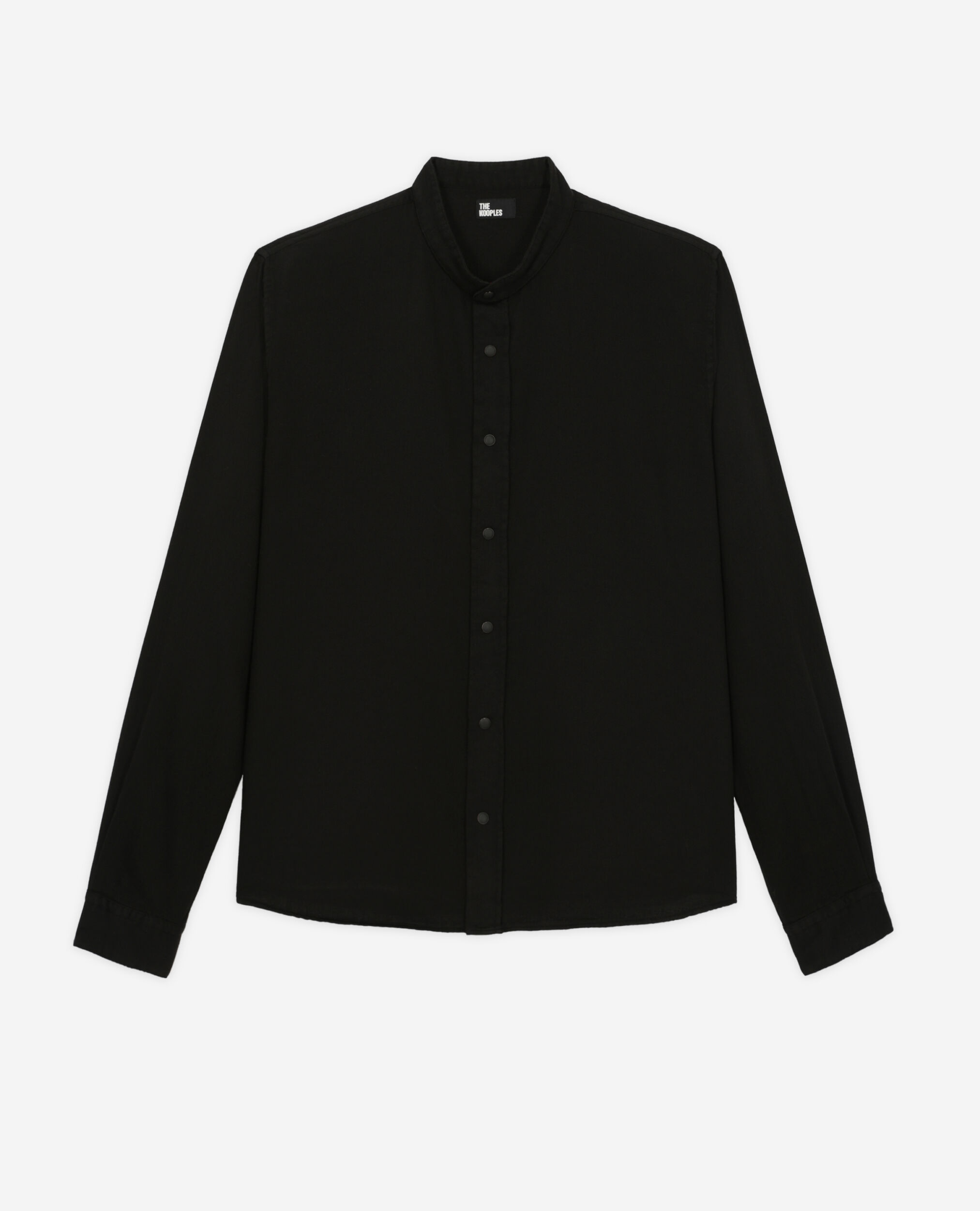 Casual black shirt, BLACK, hi-res image number null