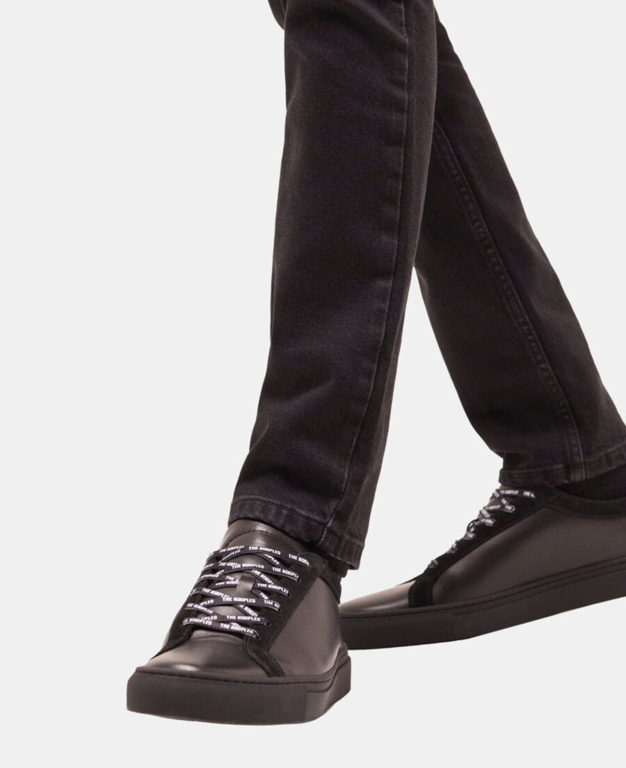 black sneakers