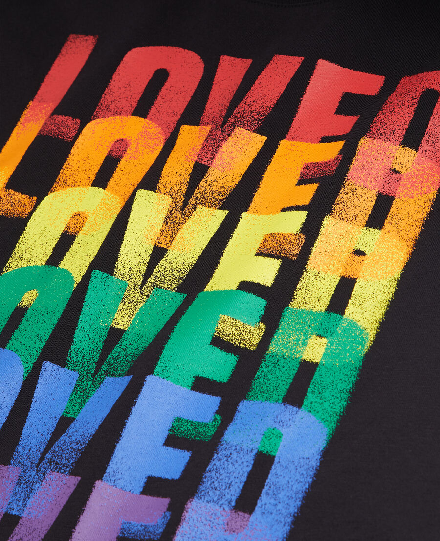 The Kooples DAMEN BLACK schwarzes t-shirt damen pride