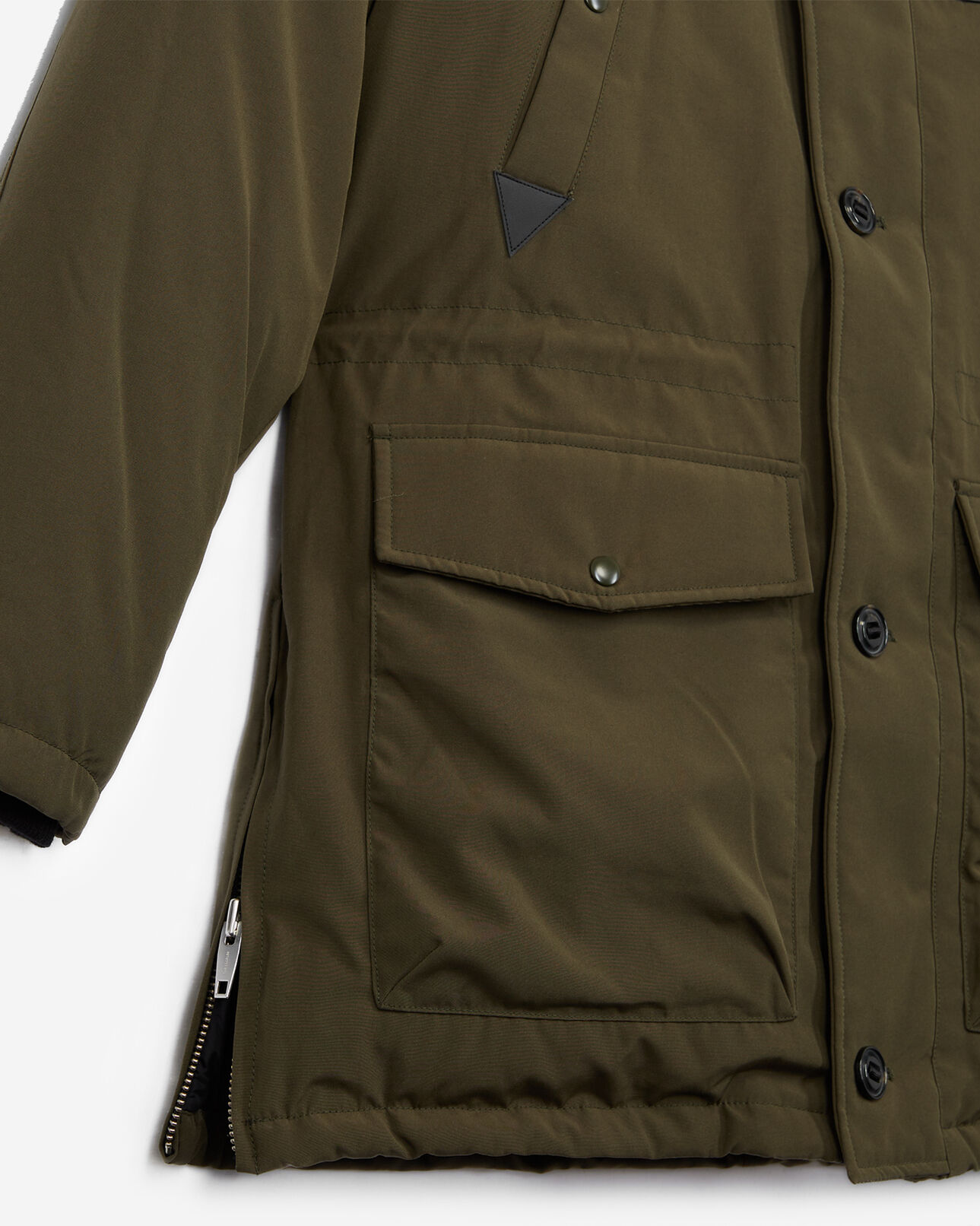The Kooples MEN KAKI oversized khaki parka