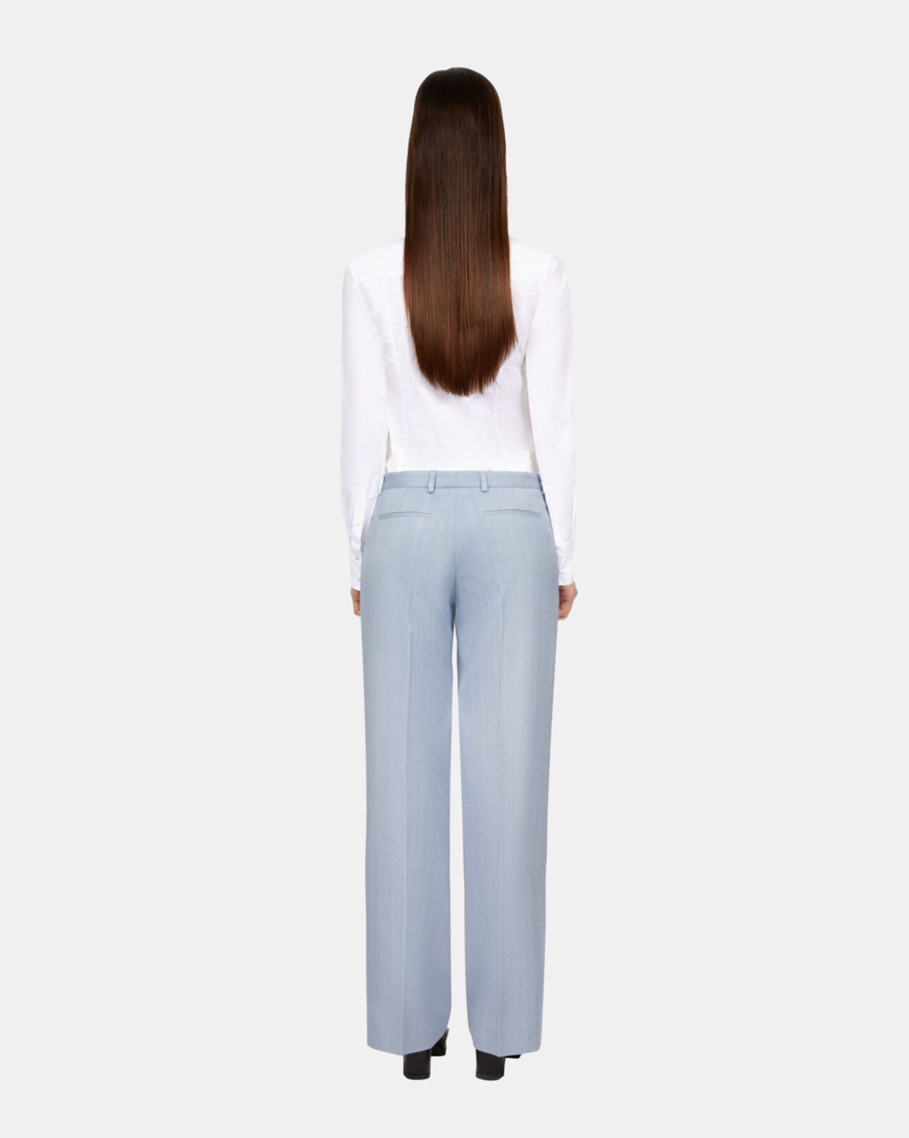 The Kooples FEMME BLUE pantalon tailleur lilas