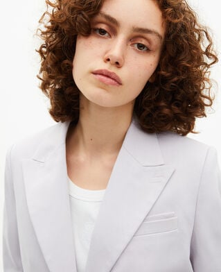 The Kooples F LIGHT PURPLE lilac straight suit jacket