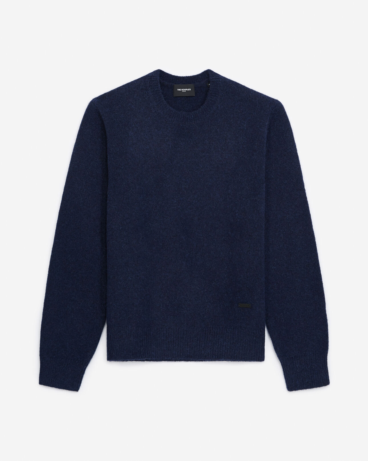 The Kooples MEN DARK NAVY navy blue alpaca wool crew neck sweater