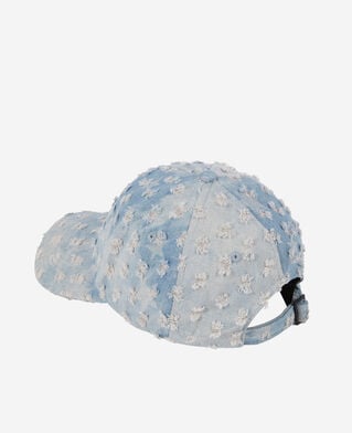 The Kooples M BLUE DENIM blue denim cap with stars
