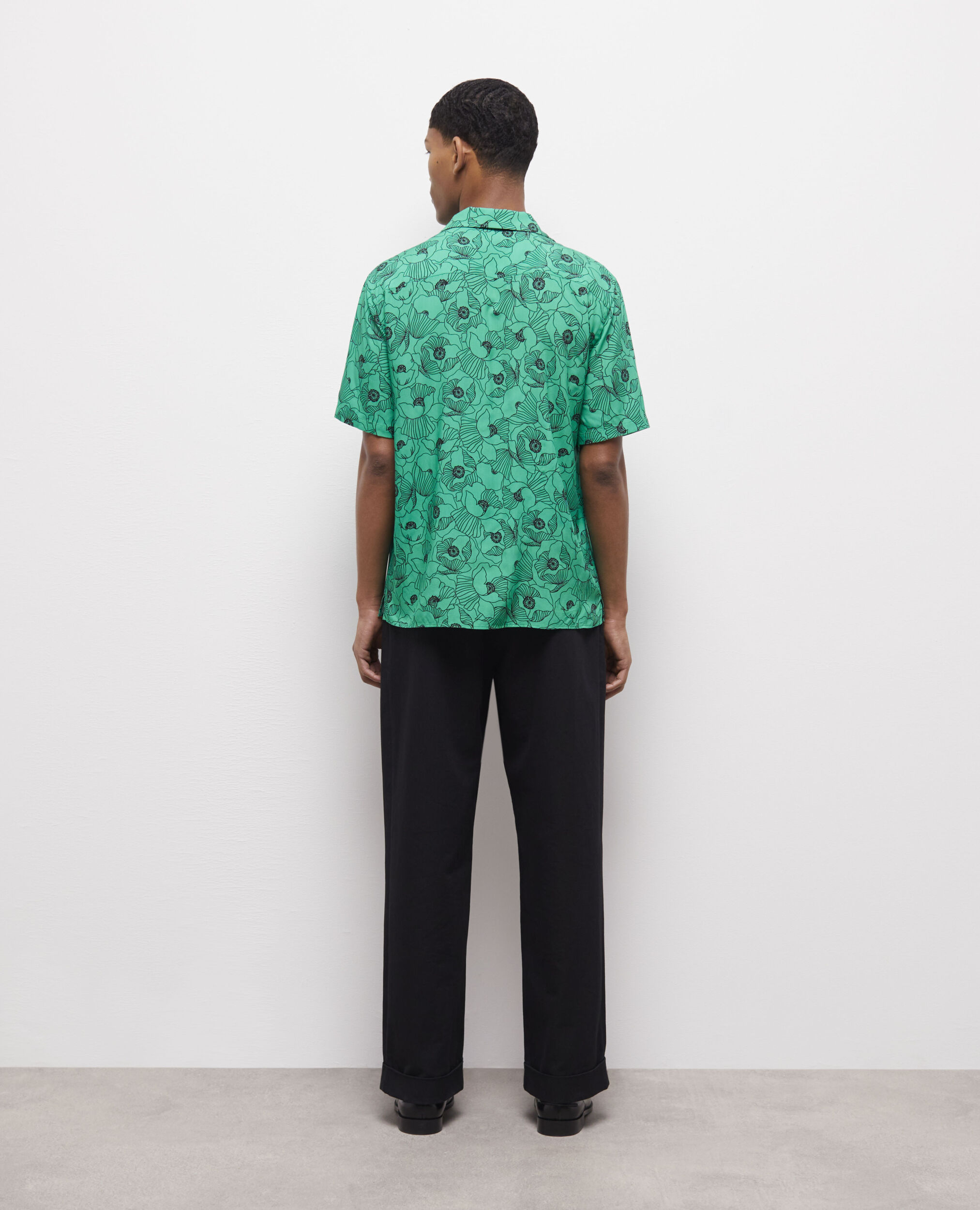 Casual printed shirt, GREEN, hi-res image number null