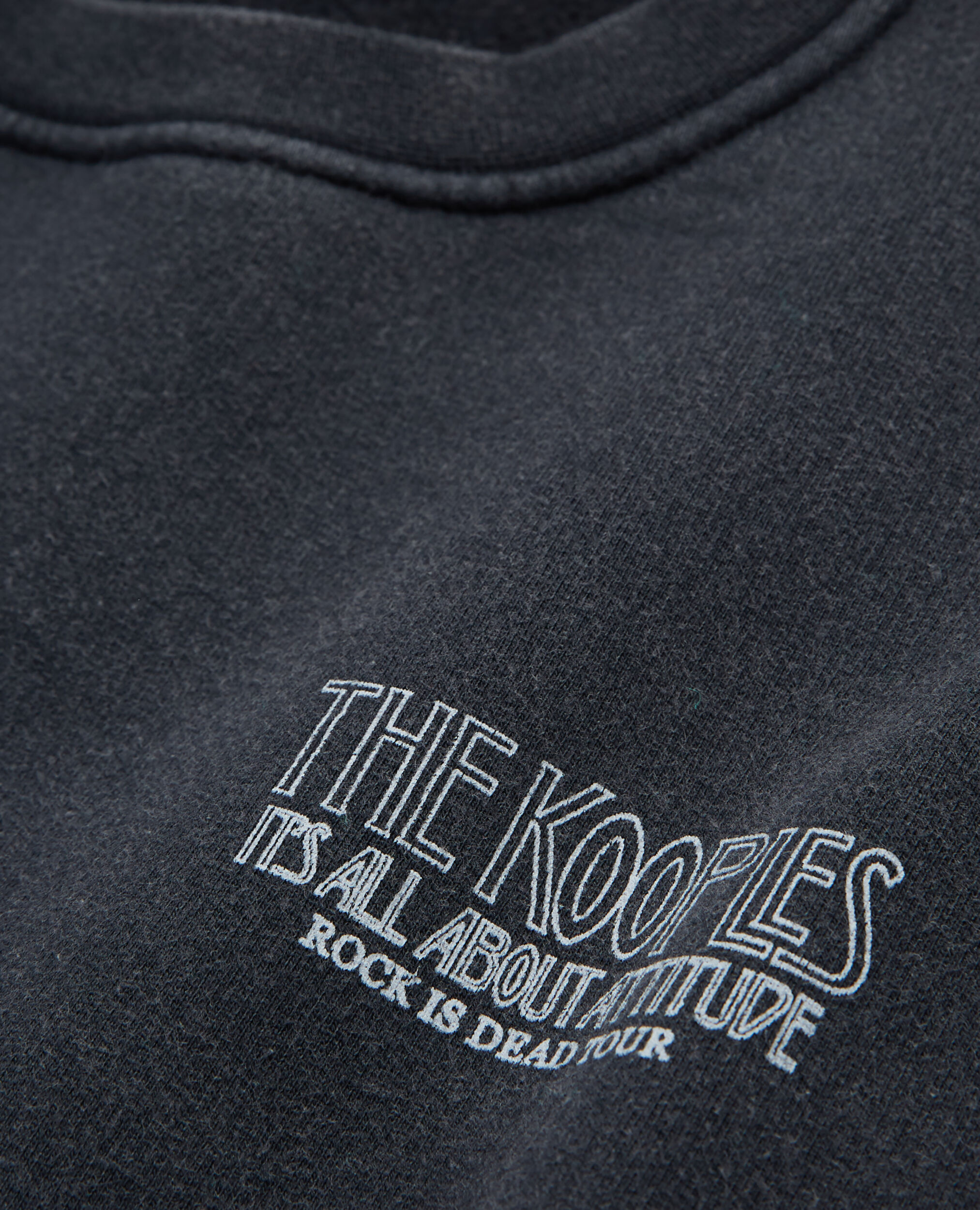 Sudadera estampada negra, BLACK WASHED, hi-res image number null