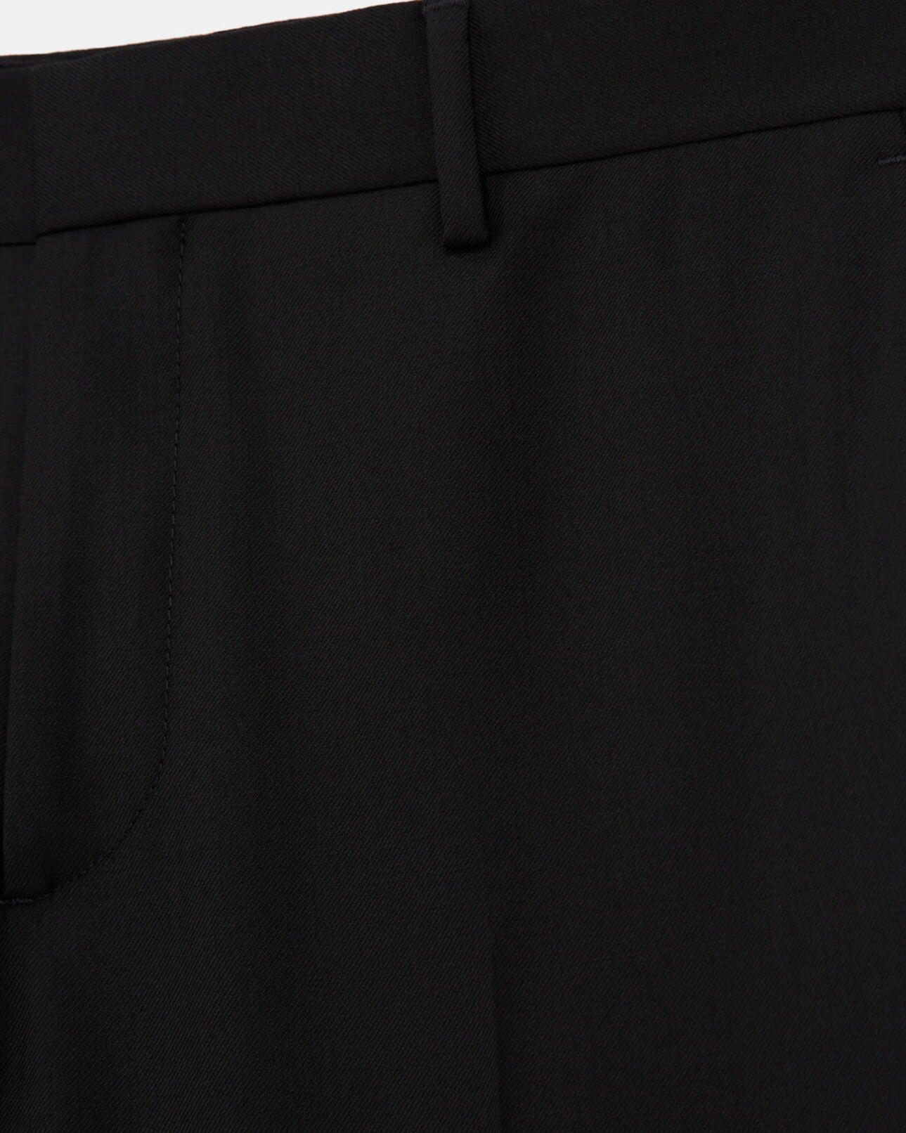 The Kooples HERREN BLACK schwarze slim-fit-anzughose aus wolle
