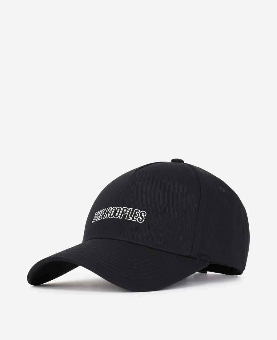 더 쿠플스 The Kooples Casquette noire avec logo,BLACK