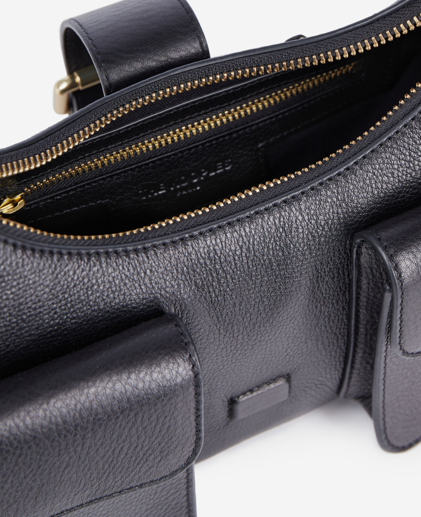 The Kooples WOMEN BLACK black leather amelia xl bag