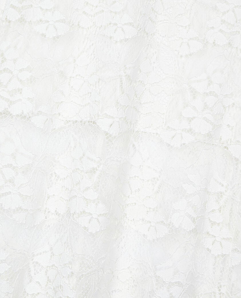 The Kooples FEMME ECRU jupe longue en dentelle écrue