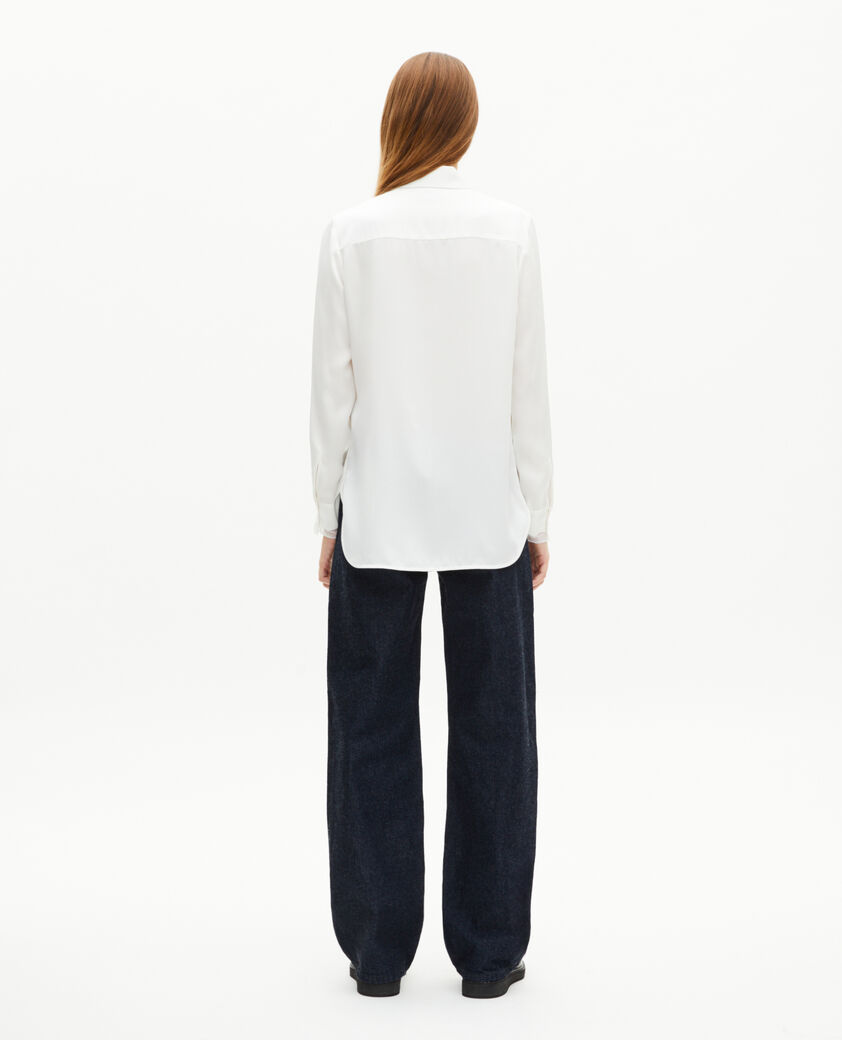 The Kooples FEMME ECRU chemise en soie écrue