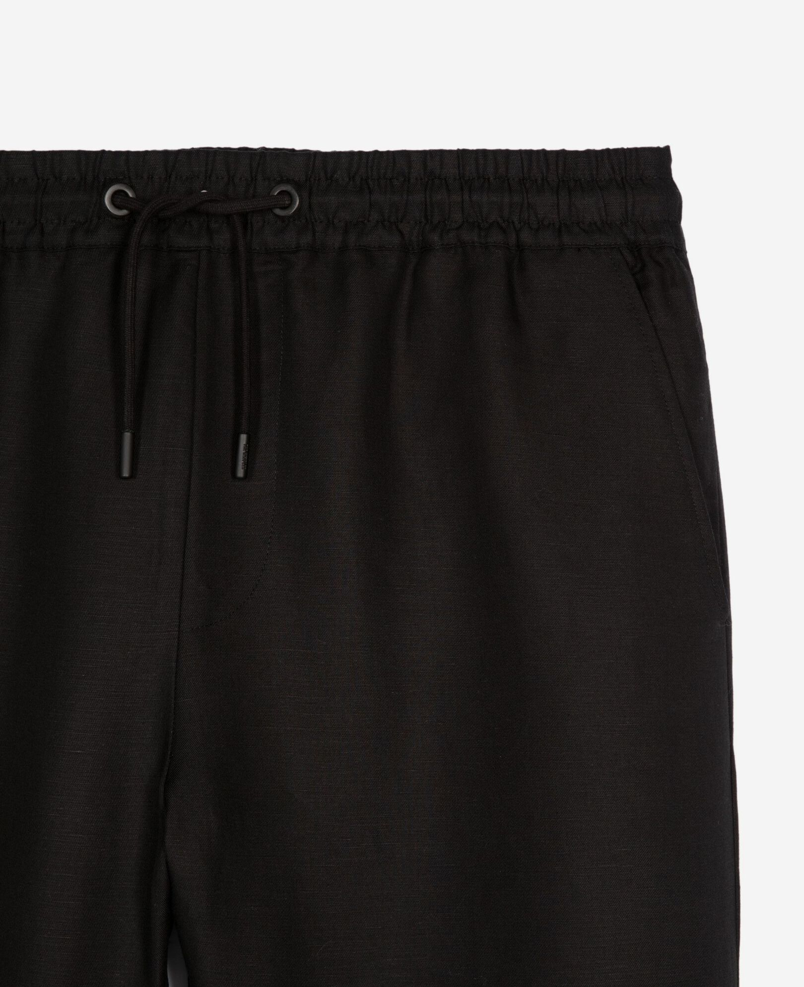 The Kooples MEN BLACK black elasticated waist pants