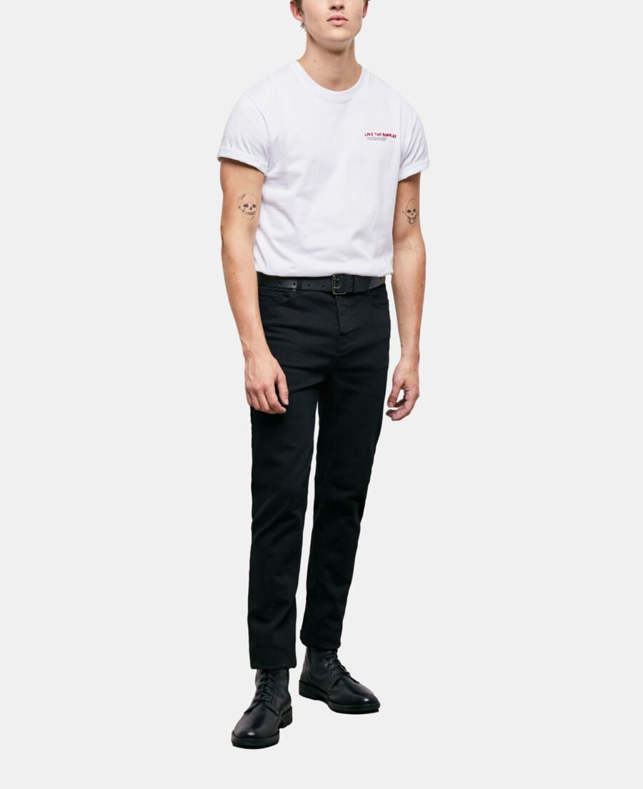 The Kooples H BLACK black slim-fit jeans