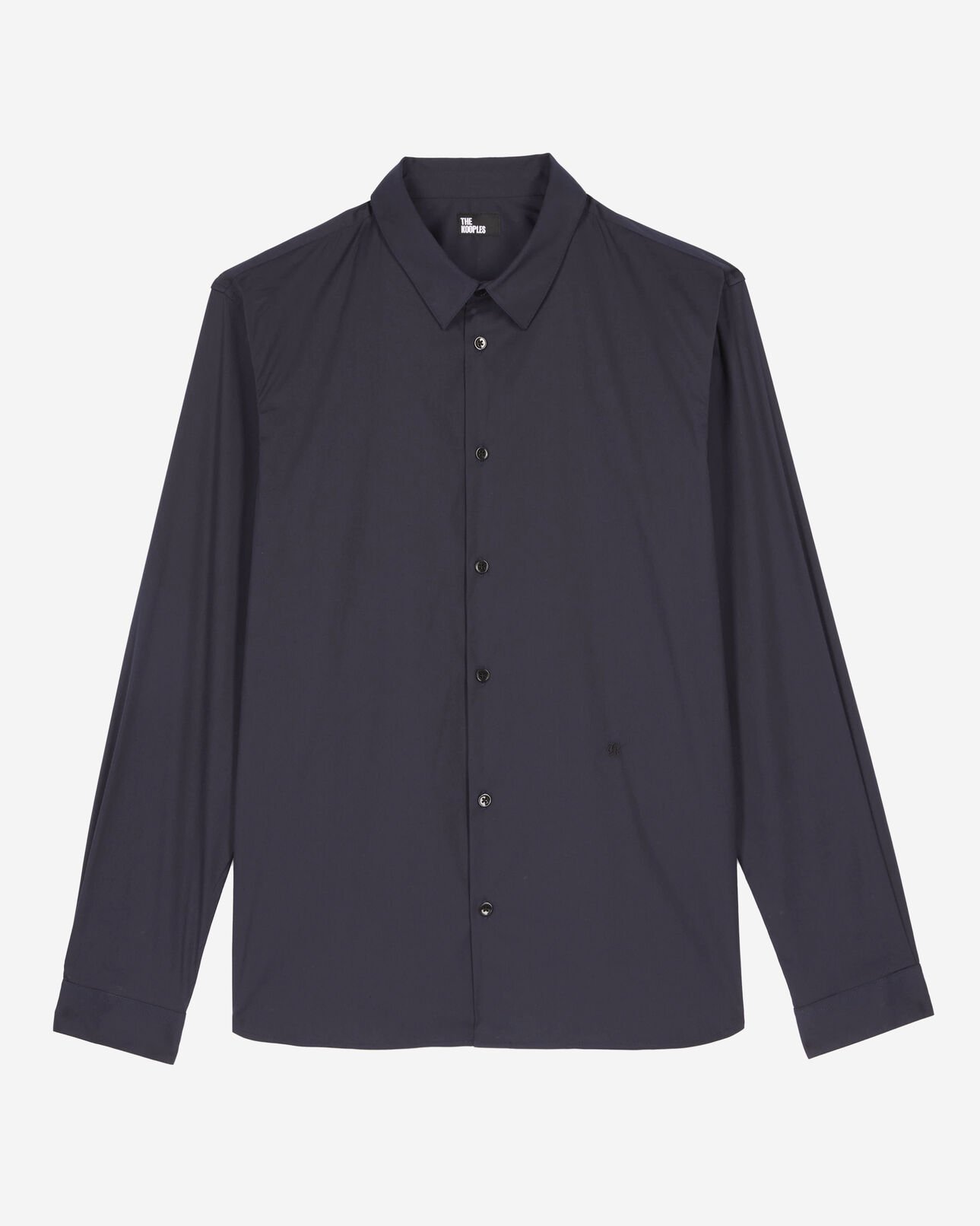 The Kooples HOMME NAVY chemise en popeline bleu marine