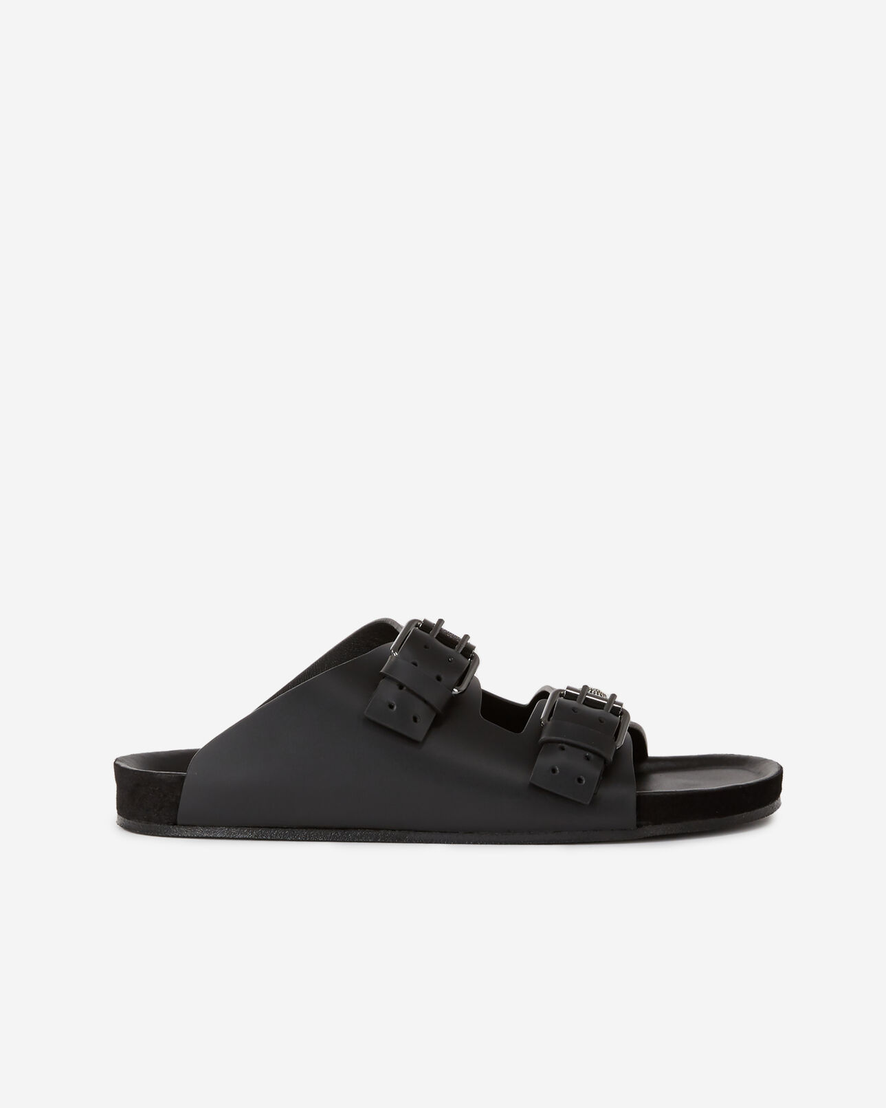 The Kooples FEMME BLACK sandales en cuir noires