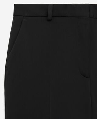 The Kooples WOMEN BLACK black satin suit trousers