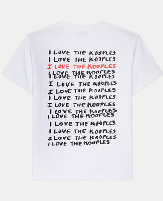The Kooples DAMEN WHITE wei&szlig;es t-shirt damen i love kooples