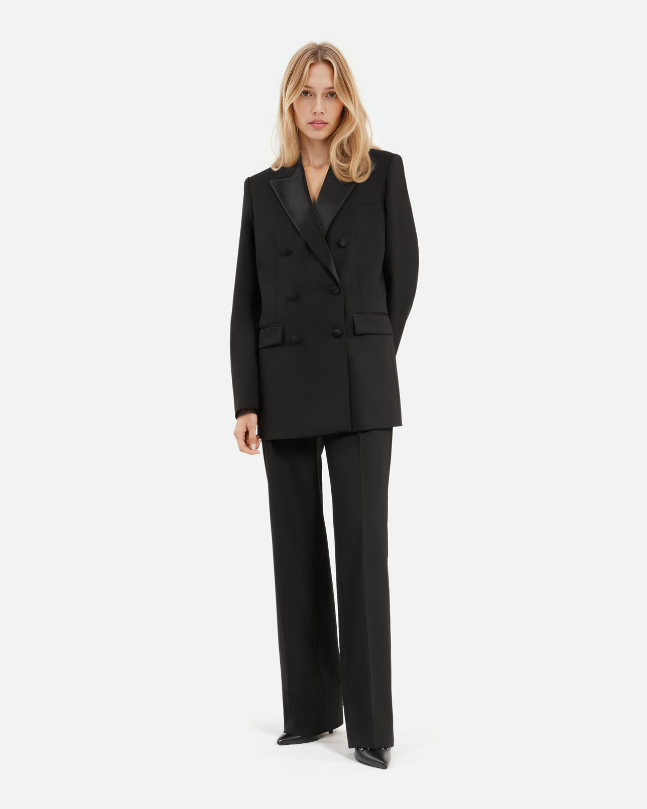 The Kooples FEMME BLACK veste de smoking noire