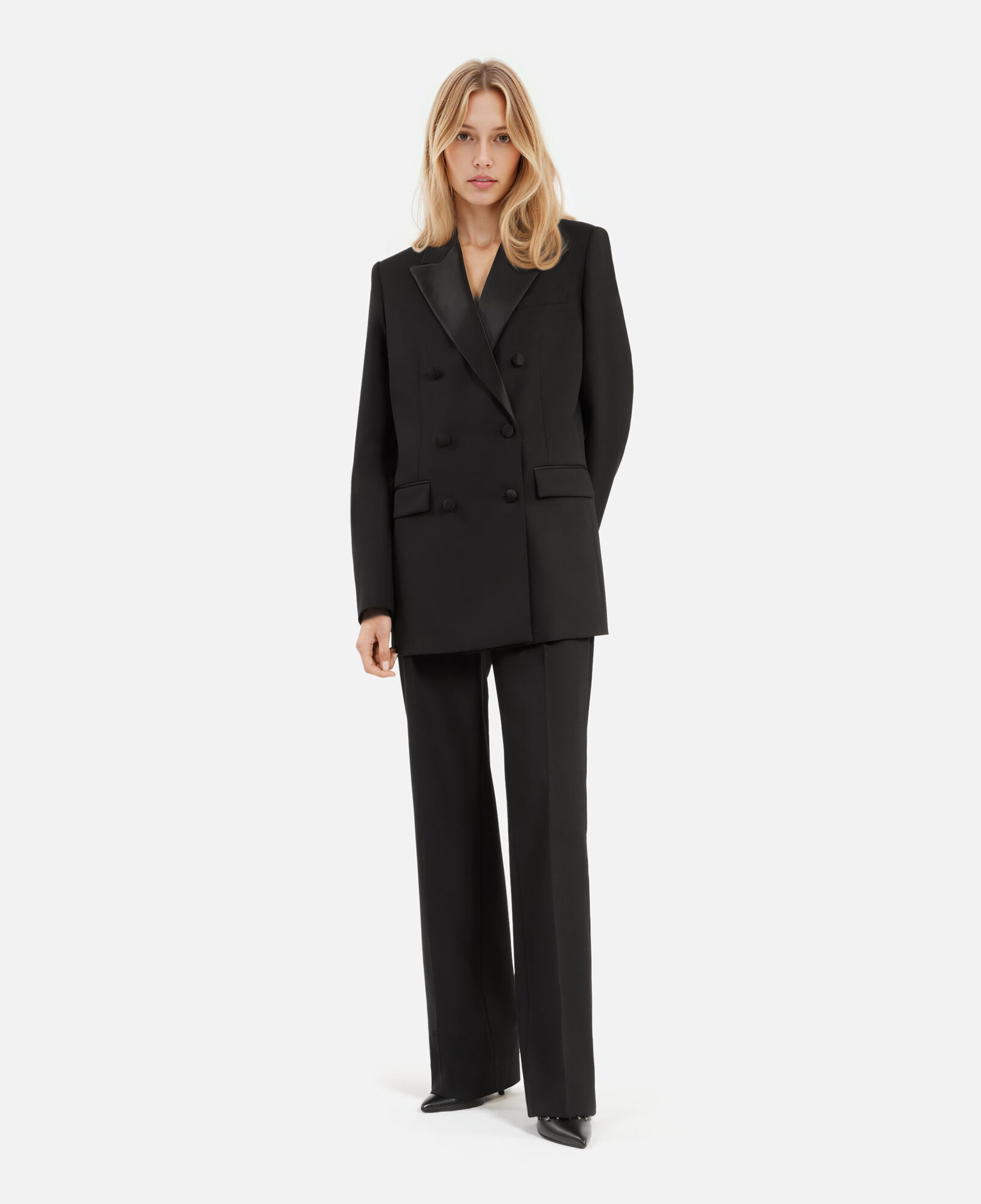 The Kooples WOMEN BLACK black tuxedo jacket