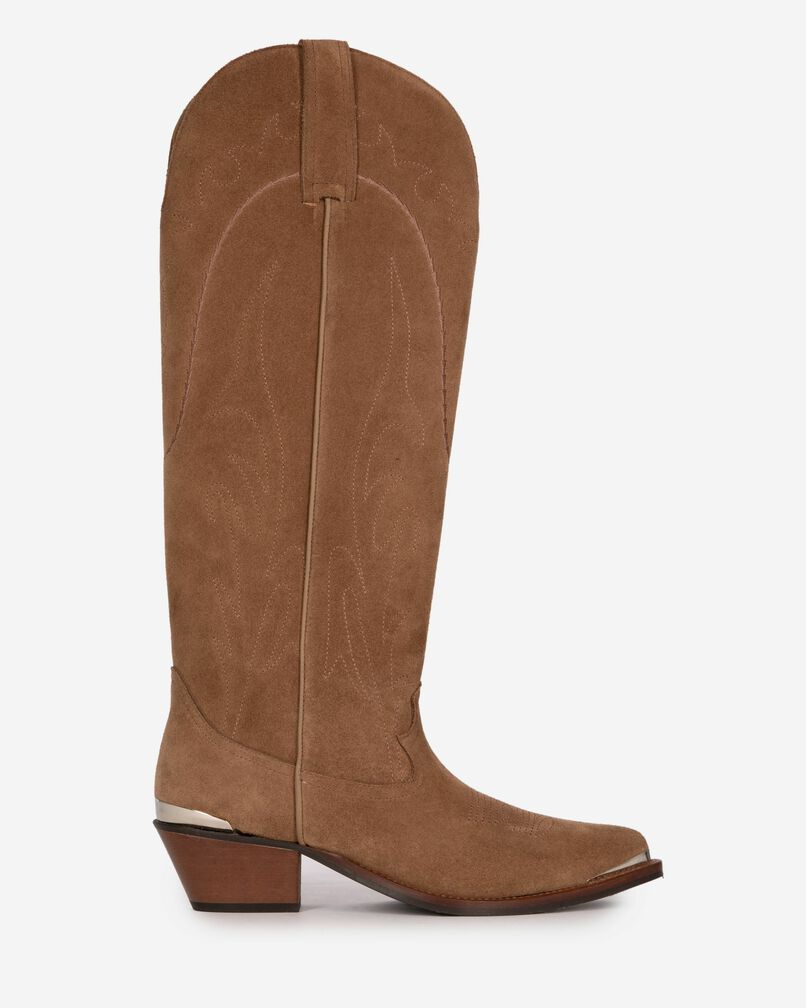 The Kooples WOMEN BROWN brown western boots