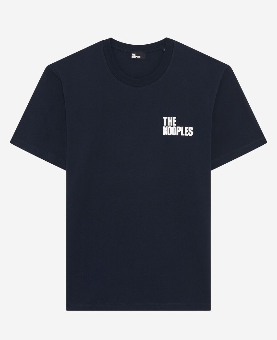 The Kooples MEN NAVY navy blue logo t-shirt