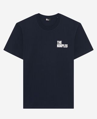 The Kooples MEN NAVY navy blue logo t-shirt