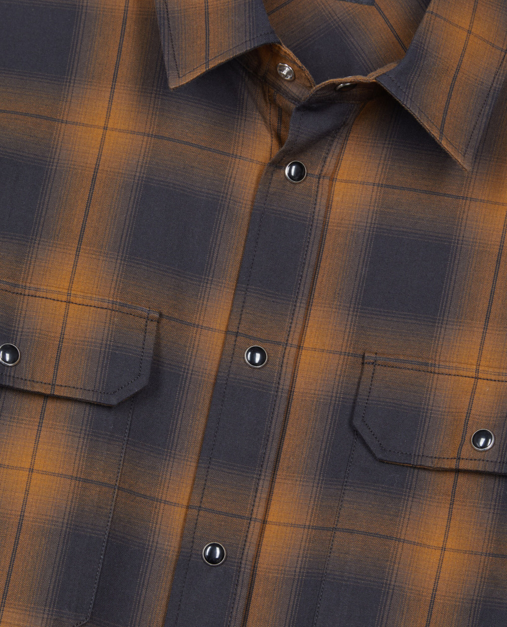 Black and brown checked overshirt, DARK BROWN, hi-res image number null