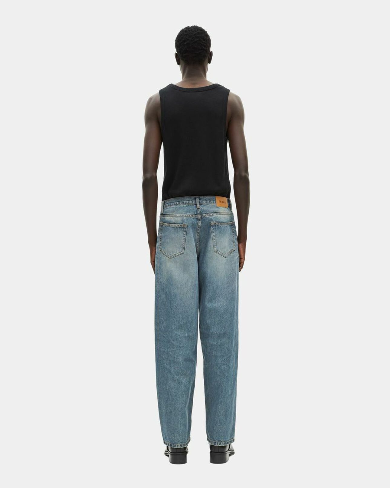 The Kooples MEN USED RAPIECE light blue straight jeans