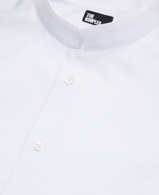 The Kooples HOMME BLUE WHITE chemise bleue en coton