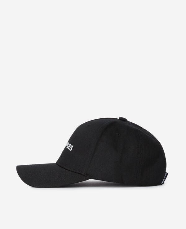 The Kooples H BLACK WHITE logo black cap