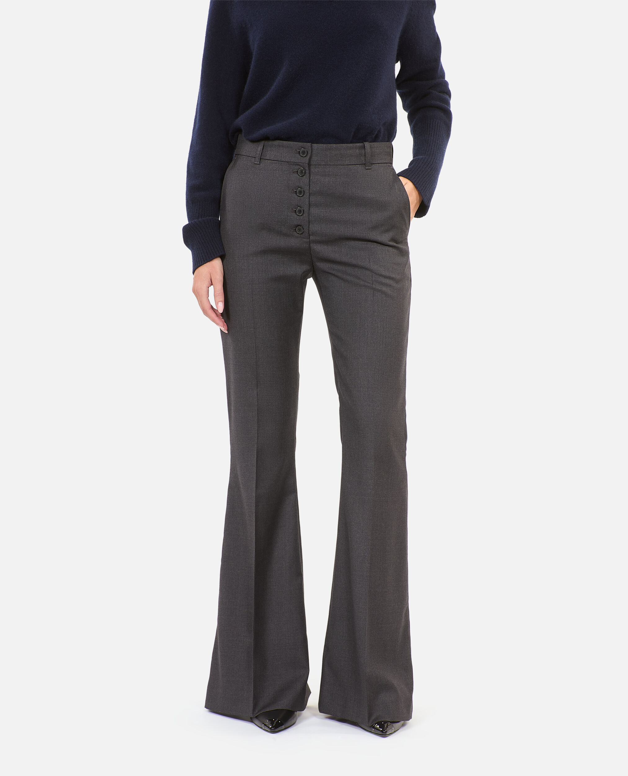 Pantalon flare gris 2025