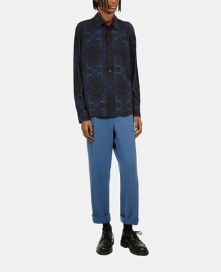 The Kooples HOMME BLUE chemise imprimée bleu
