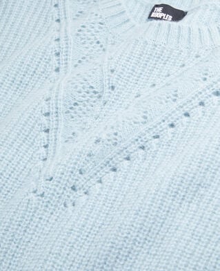 The Kooples F BLUE GREY blue wool-blend sweater