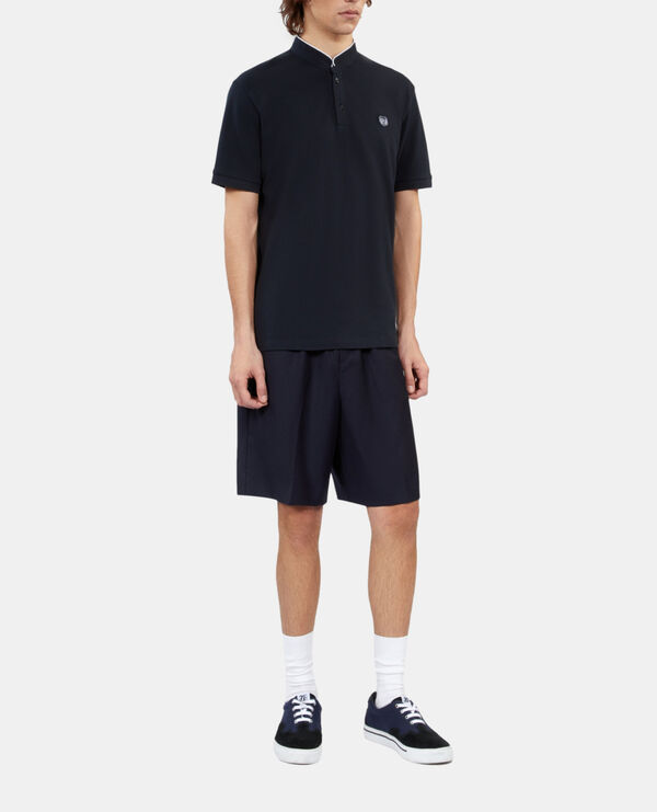 The Kooples HOMME NAVY polo en coton piqué bleu marine