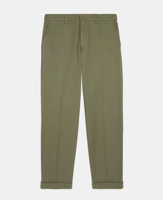 The Kooples HOMBRE OLIVE NIGHT pantal&oacute;n caqui algod&oacute;n