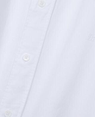 The Kooples HOMME WHITE chemise en coton et lin blanche