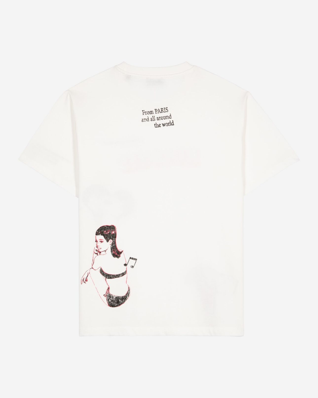 The Kooples FEMME WHITE t-shirt avec sérigraphie blanc