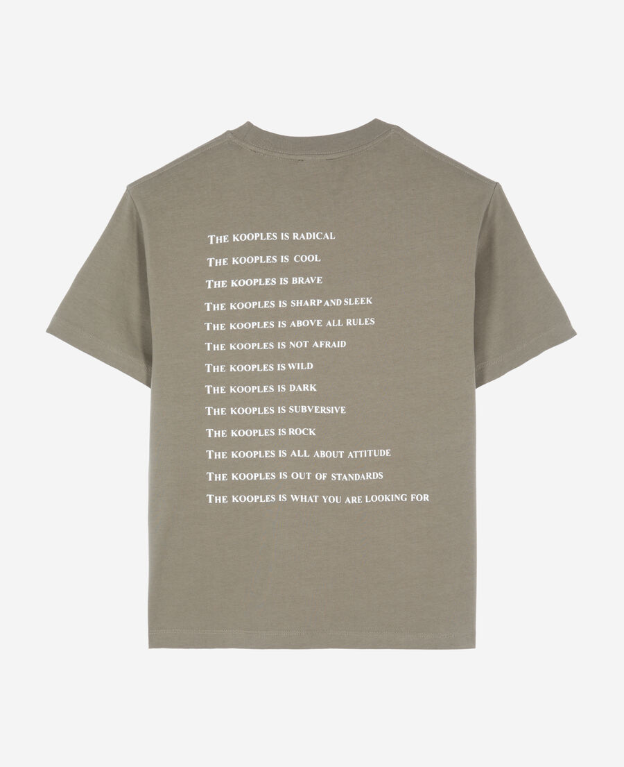 The Kooples DAMEN OLIVE KAKI khakifarbenes t-shirt what is