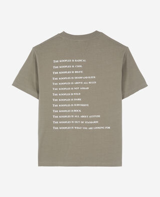 The Kooples DAMEN OLIVE KAKI khakifarbenes t-shirt what is