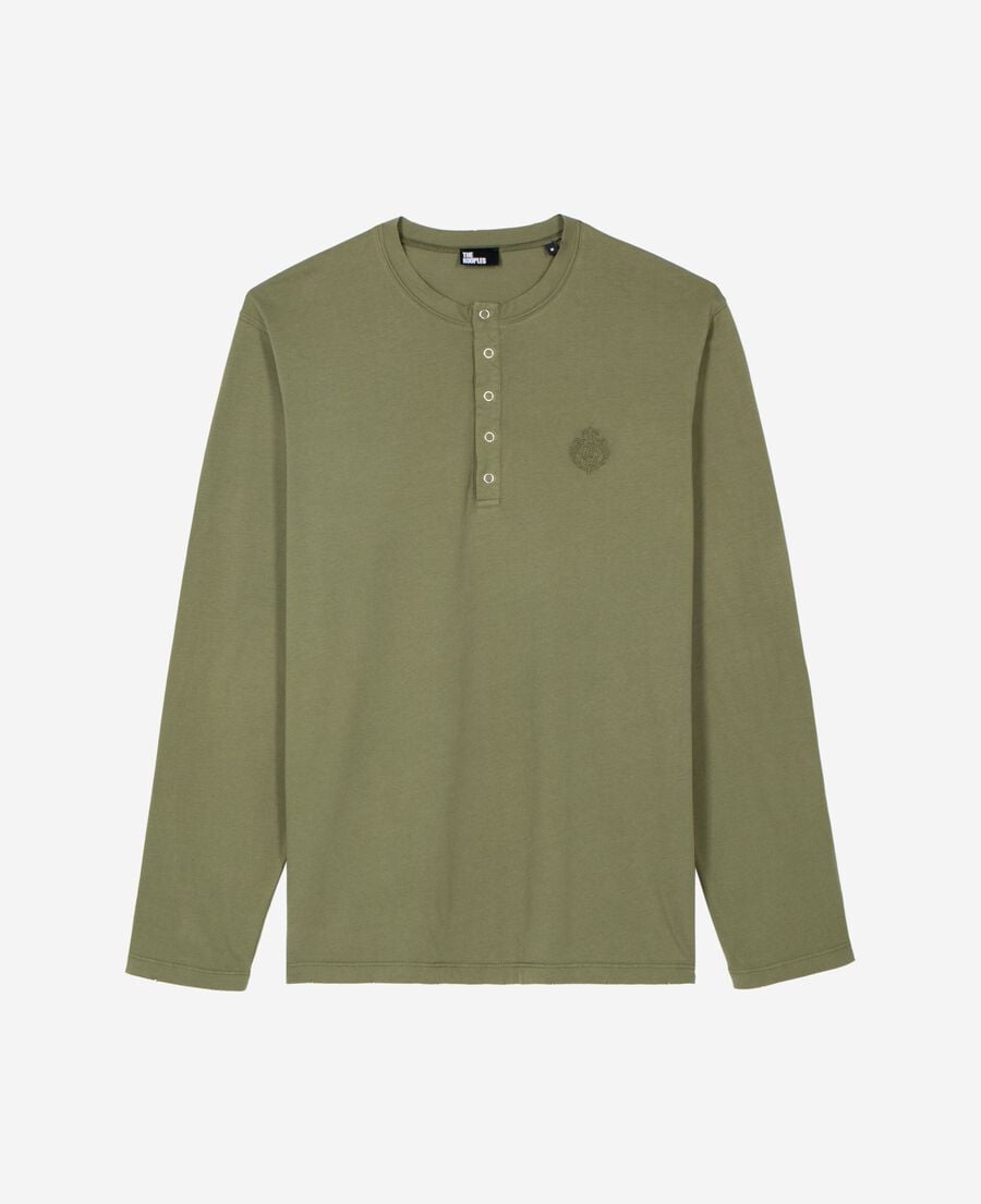 The Kooples HOMME FORET t-shirt manches longues vert